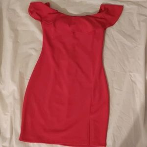 Red Slim fitting dress